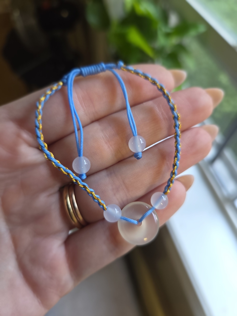 Icy Jade Donut Bracelet